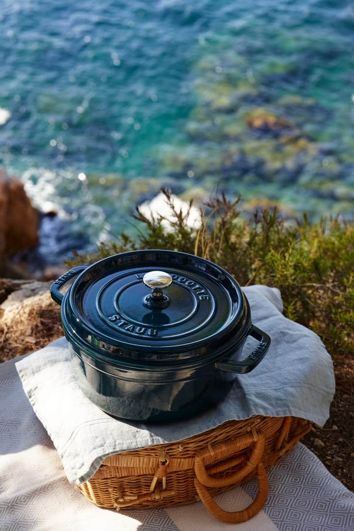 La Mer rund gryde, tre lag emalje, 3,8 l STAUB