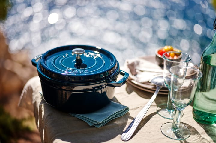 La Mer rund gryde, tre lag emalje, 6,7 l STAUB