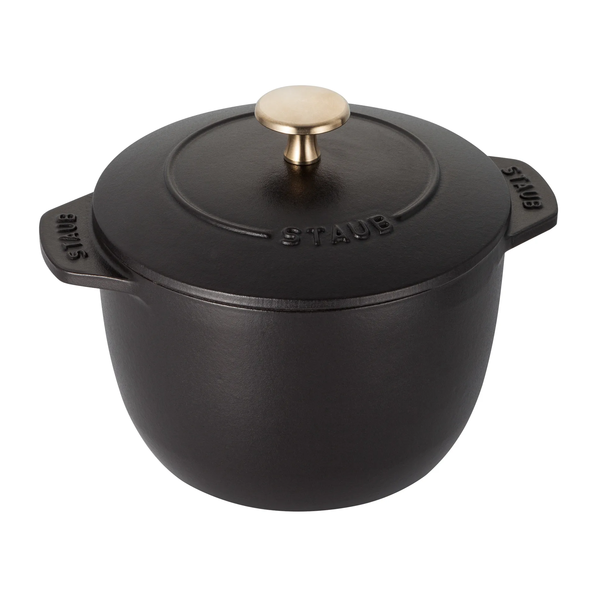 Rice cocotte støbejernsgyde 1,6 L, Sort STAUB