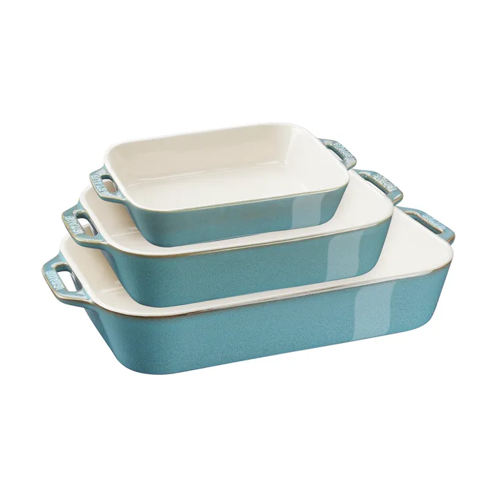 Staub bradepande 3 dele - Antik turkis - STAUB