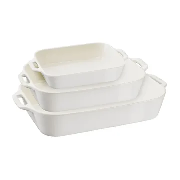 Staub bradepande 3 dele - Ivory white - STAUB