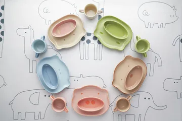 Staub børneservice 4 dele - Brun - STAUB