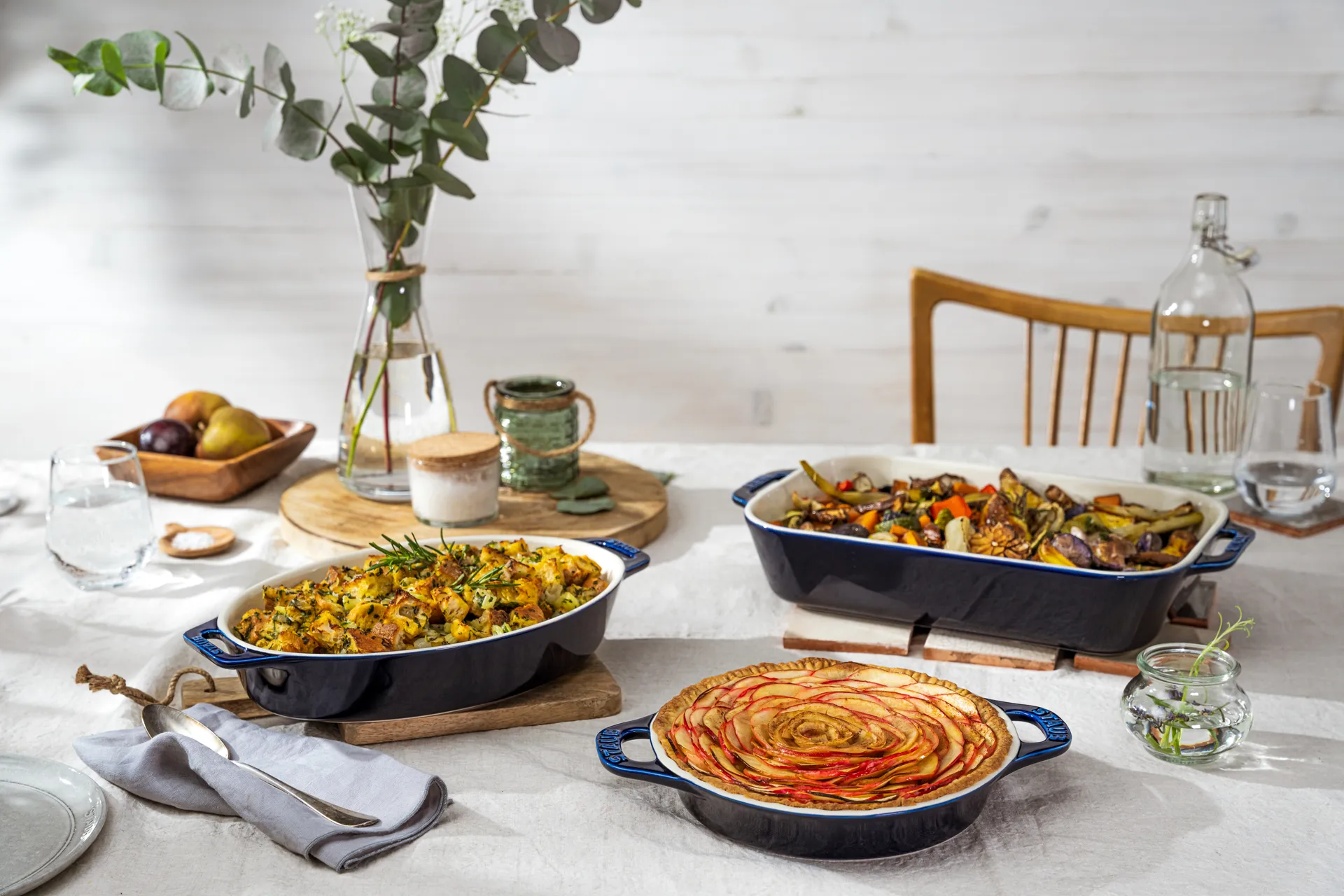 Staub Ceramic tærteform Ø24 cm, Mørkeblå STAUB