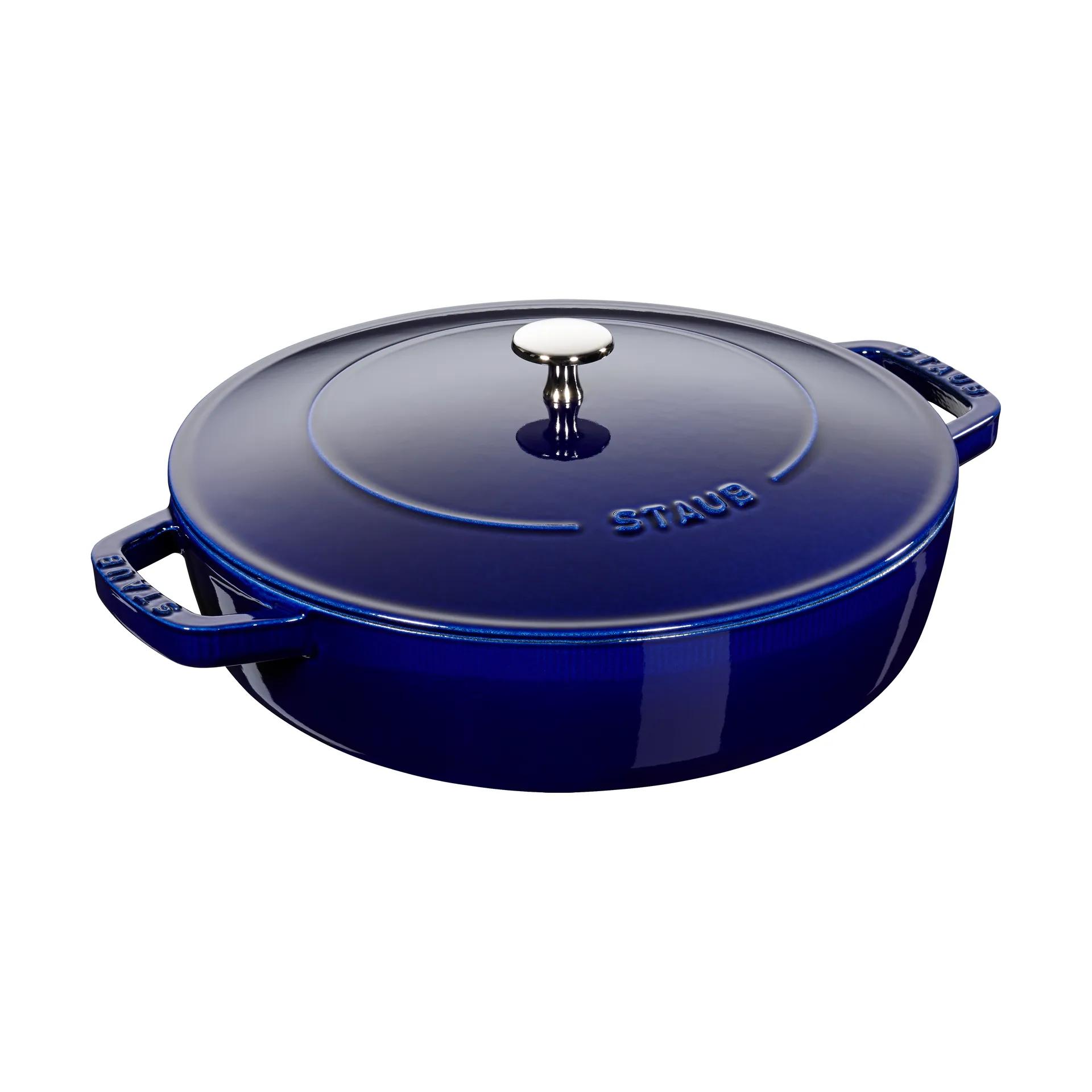 Staub Chistera sauterpande støbejern Ø24 cm, Mørkeblå STAUB