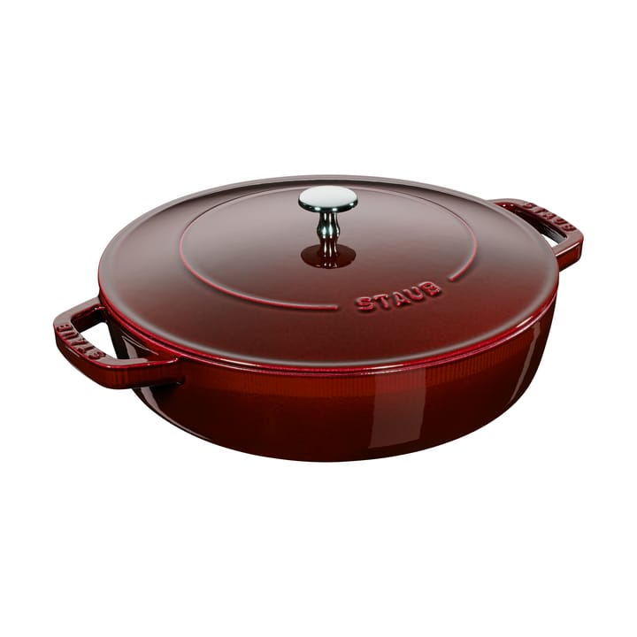 Staub Chistera sauterpande støbejern Ø28 cm - Grenadine rød - STAUB