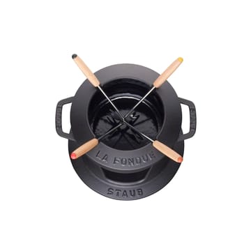 Staub fonduesæt 1,1 l - Sort - STAUB