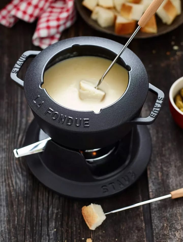 Staub fonduesæt 1,1 l, Sort STAUB