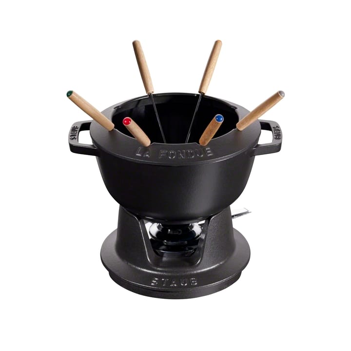 Staub fonduesæt 2,35 l - Sort - STAUB