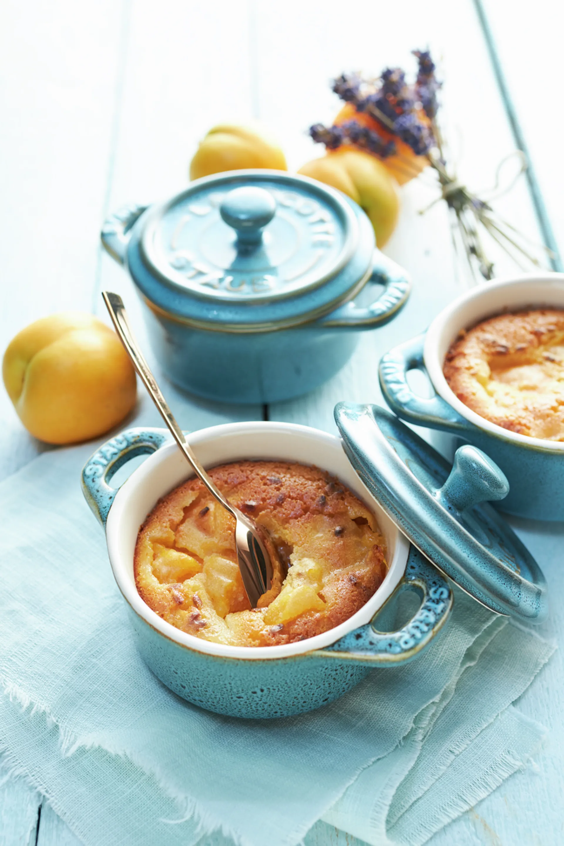 Staub grydesæt mini Ø10 cm 4-pak, Antik turkis STAUB