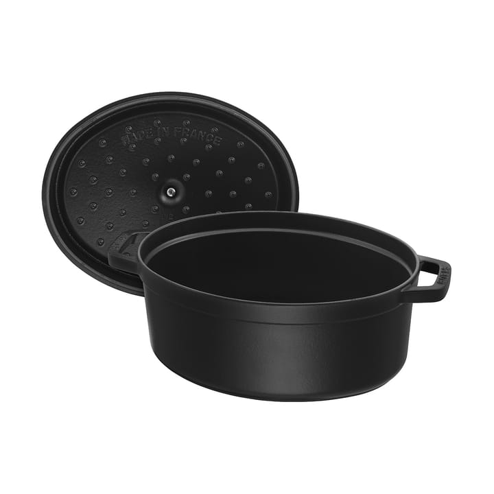 Staub La Cocotte oval gryde støbejern 0,6 L, Sort STAUB