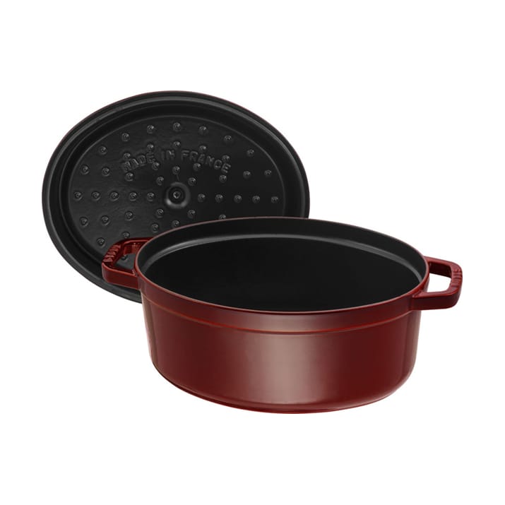 Staub La Cocotte oval gryde støbejern 4,2 L, Grenadine rød STAUB