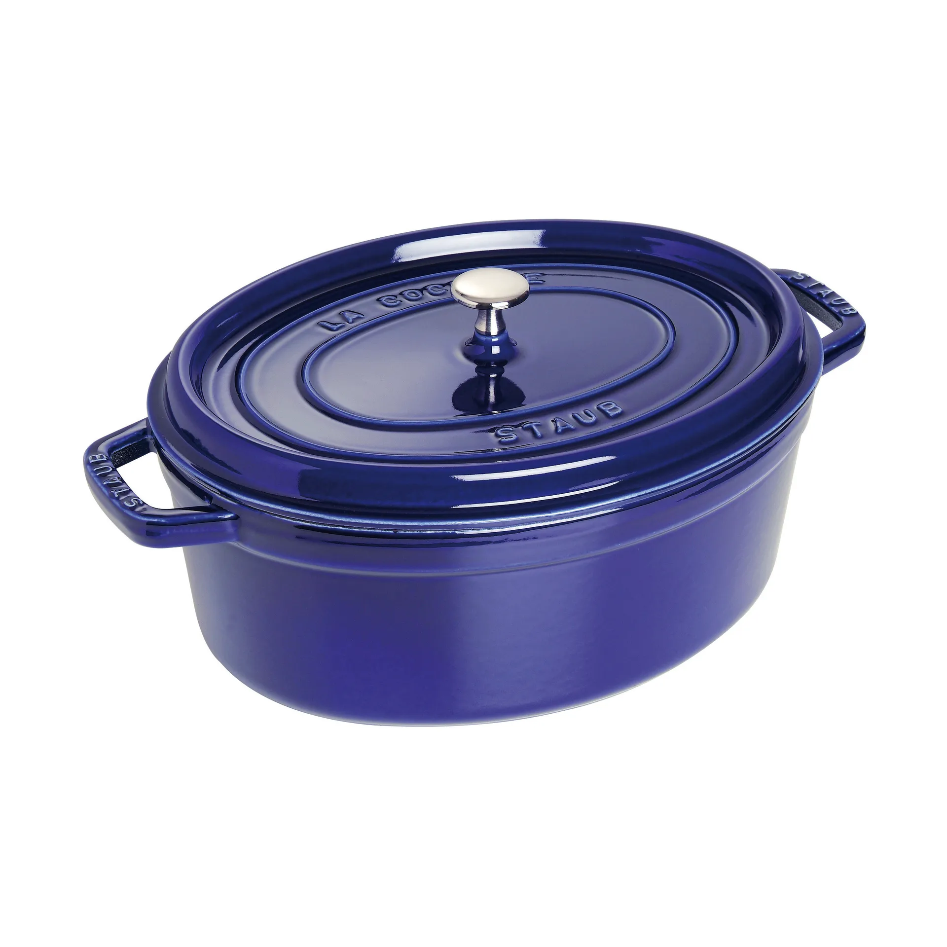 Staub La Cocotte oval gryde støbejern 5,5 L, Mørkeblå STAUB
