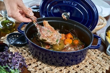 Staub La Cocotte oval gryde støbejern 5,5 L - Mørkeblå - STAUB