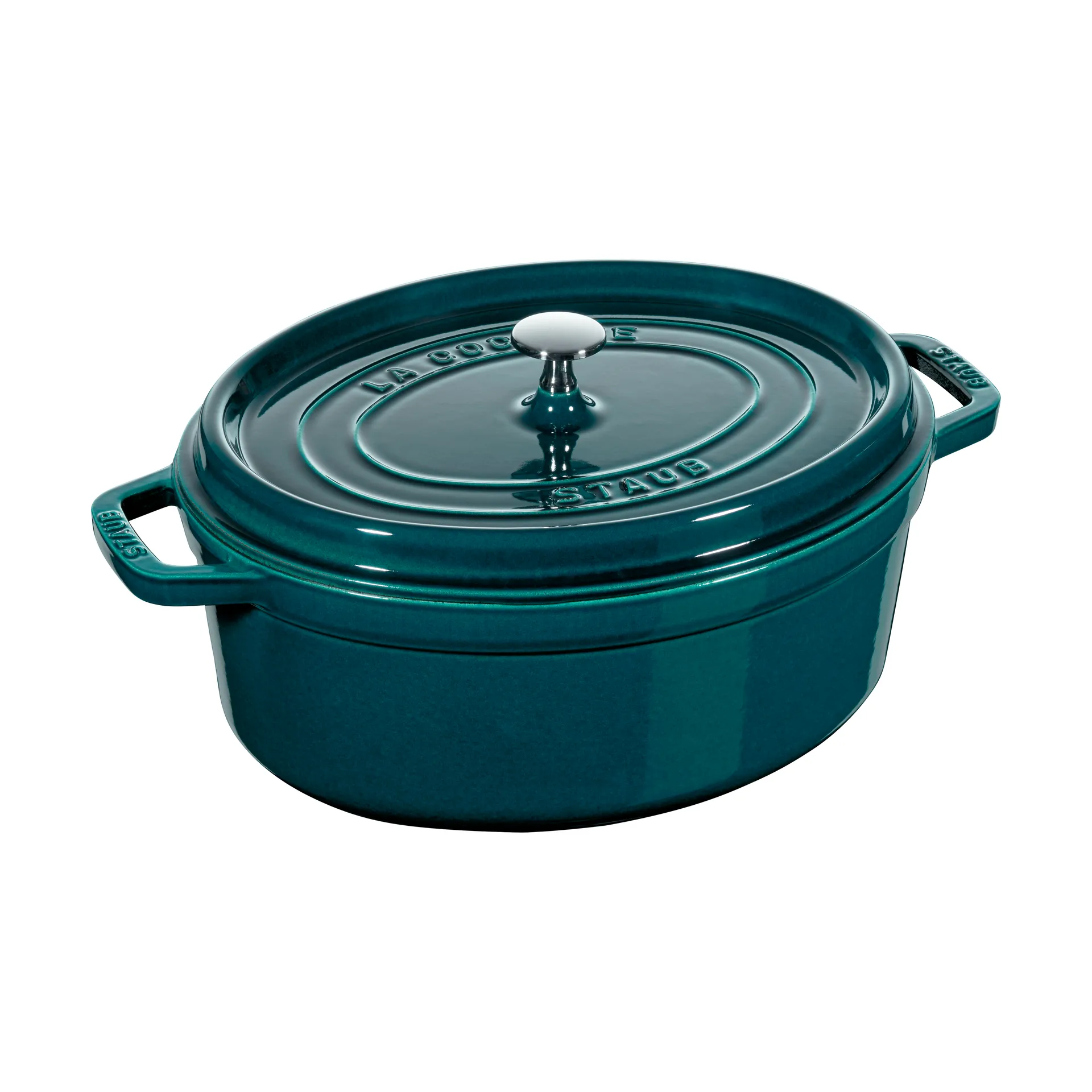 Staub La Cocotte oval gryde støbejern 6,7 L, La Mer STAUB
