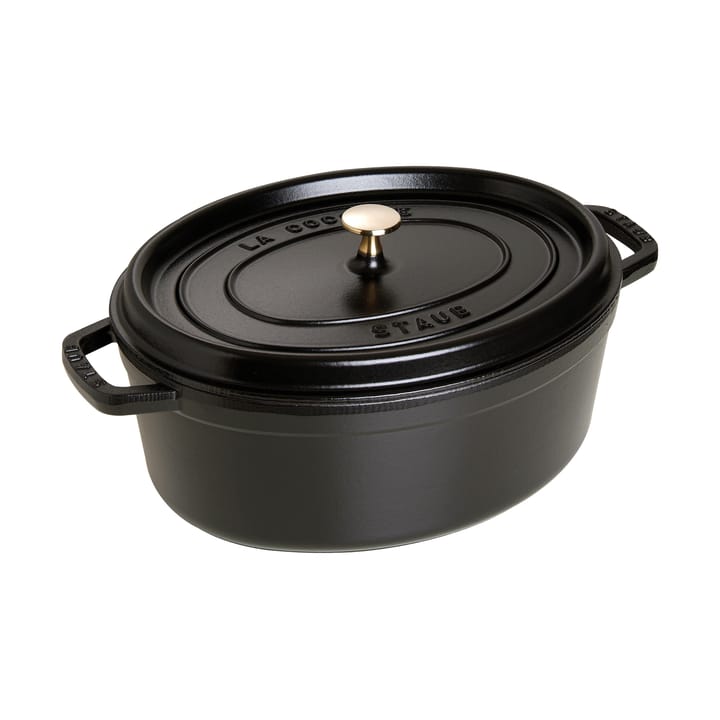 Staub La Cocotte oval gryde støbejern 6,7 L - Sort - STAUB