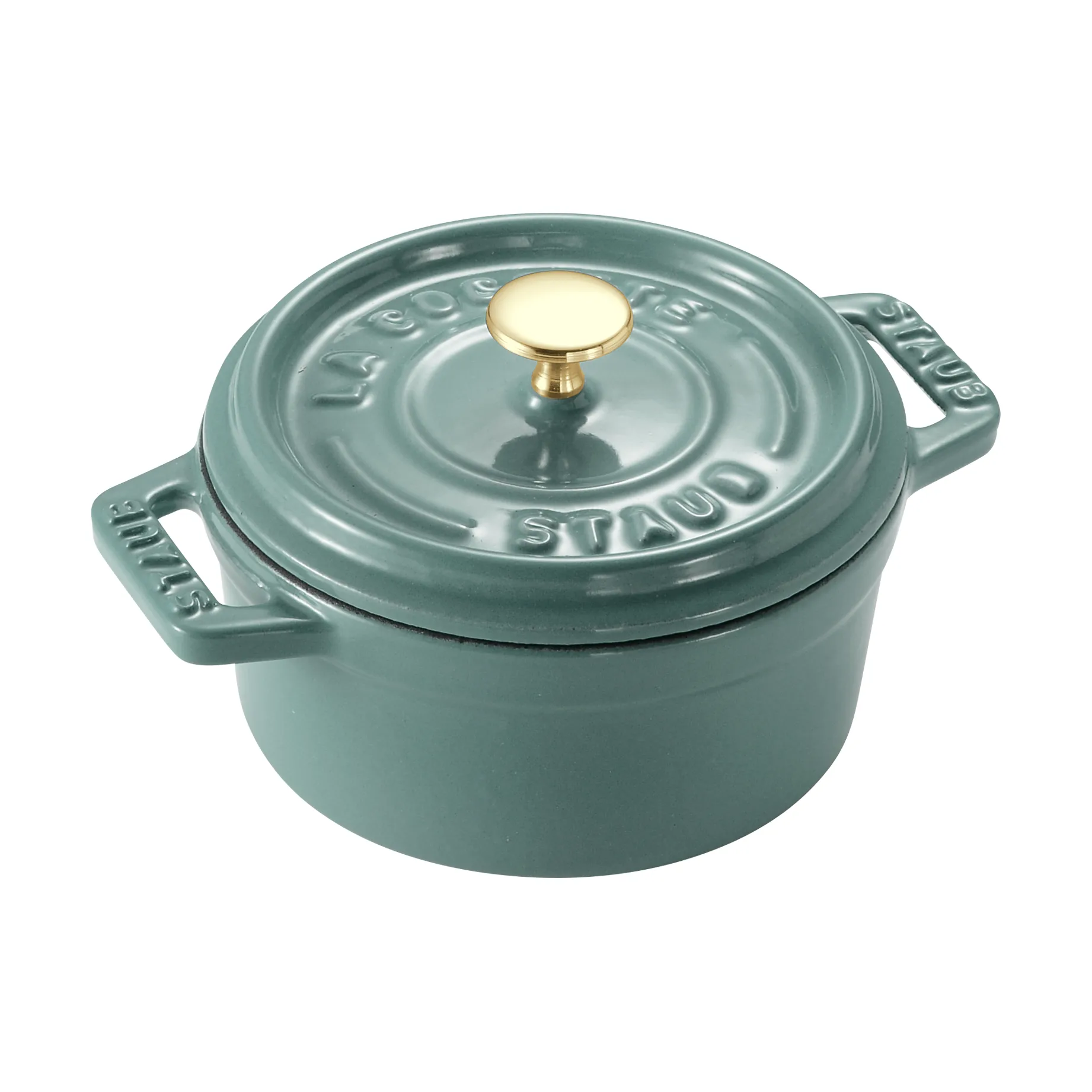 Staub La Cocotte rund gryde støbejern 0,25 L, Eukalyptus STAUB