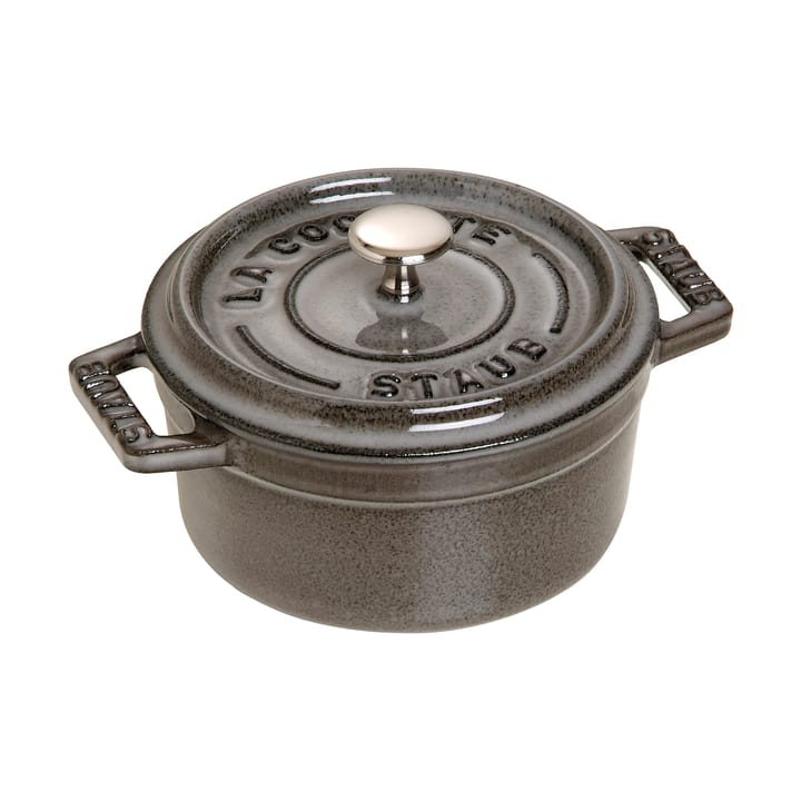 Staub La Cocotte rund gryde støbejern 0,25 L - Grafitgrå - STAUB