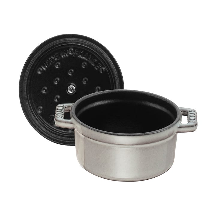 Staub La Cocotte rund gryde støbejern 0,25 L, Grafitgrå STAUB