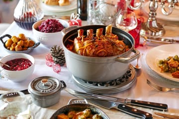 Staub La Cocotte rund gryde støbejern 12,6 L - Grafitgrå - STAUB