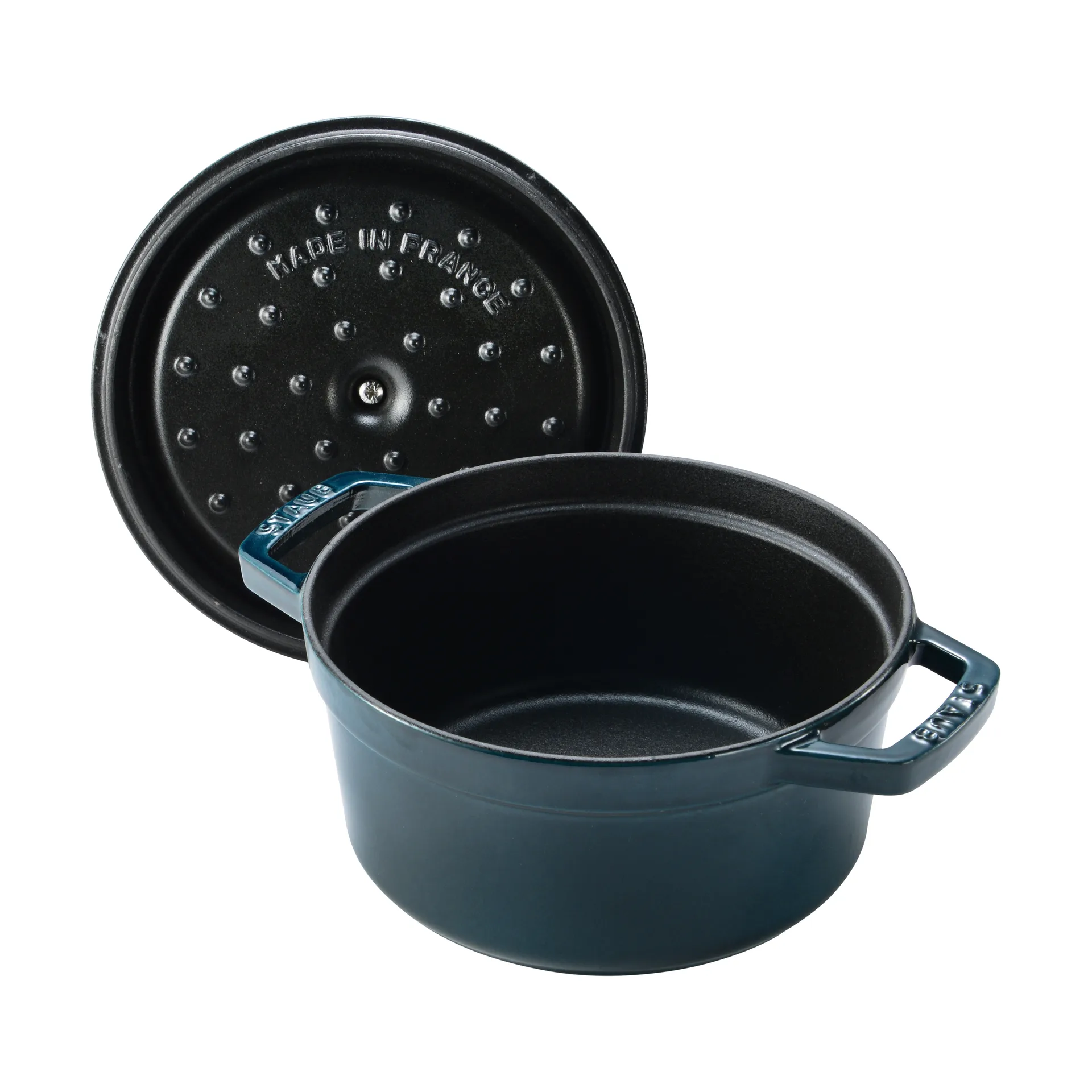 Staub La Cocotte rund gryde støbejern 2,2 L, La Mer STAUB