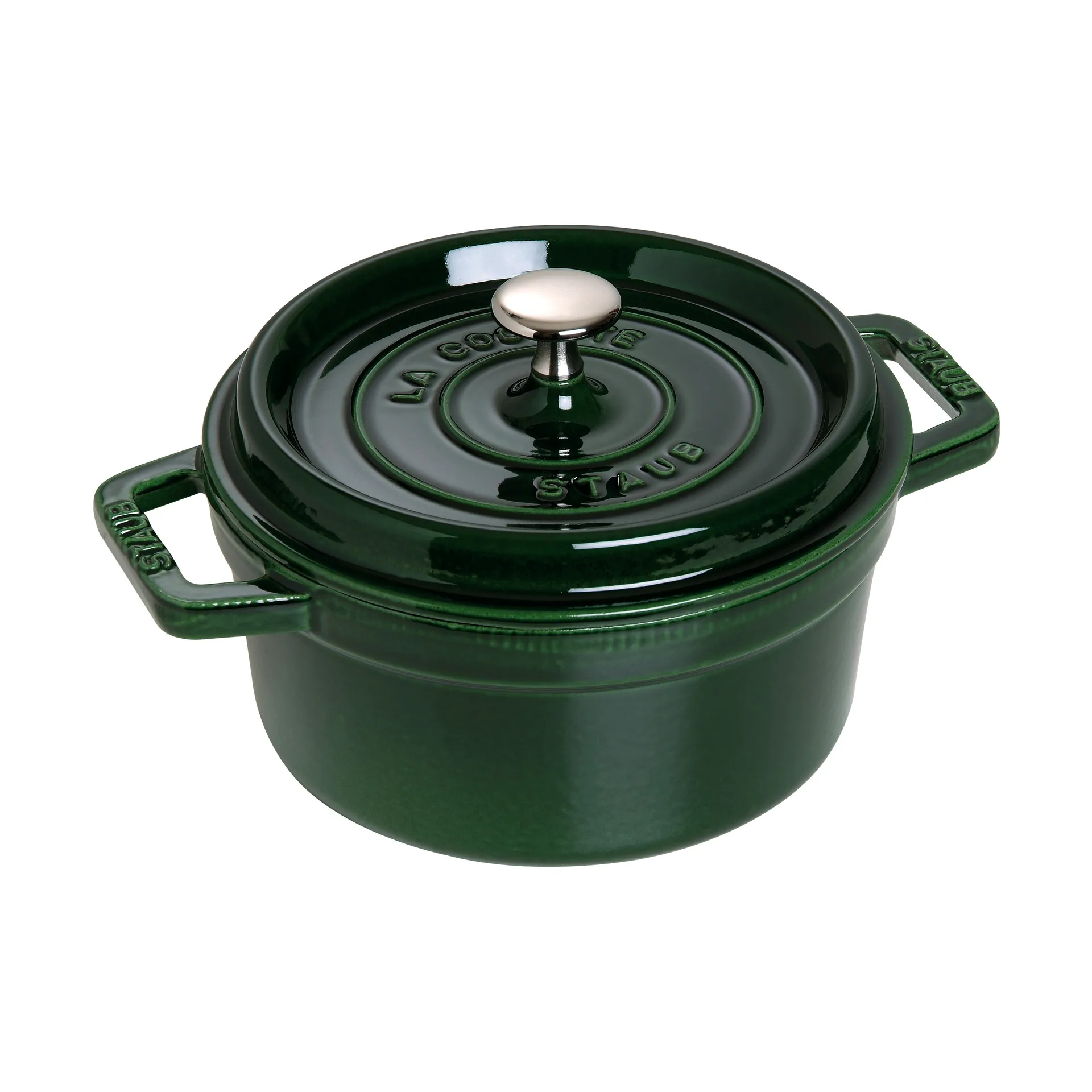 Staub La Cocotte rund gryde støbejern 2,6 L, Basilikum grøn STAUB