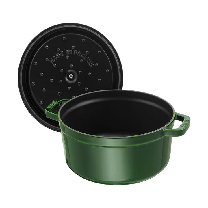 Staub La Cocotte rund gryde støbejern 2,6 L, Basilikum grøn STAUB