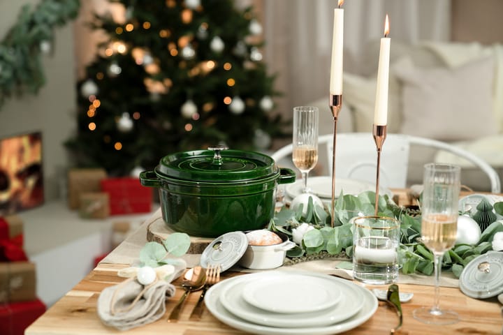 Staub La Cocotte rund gryde støbejern 2,6 L, Basilikum grøn STAUB