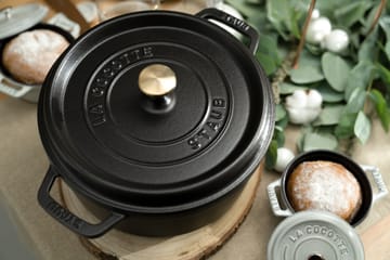 Staub La Cocotte rund gryde støbejern 2,6 L - Sort - STAUB