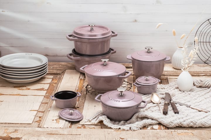 Staub La Cocotte rund gryde støbejern 3,8 L, Cherry Blossom STAUB
