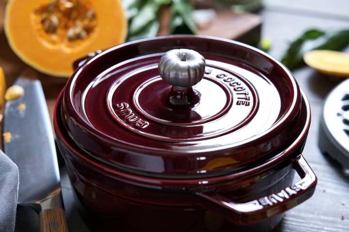 Staub La Cocotte rund gryde støbejern 3,8 L, Grenadine rød STAUB