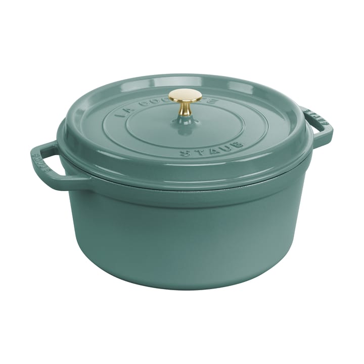 Staub La Cocotte rund gryde støbejern 6,7 L - Eukalyptus - STAUB