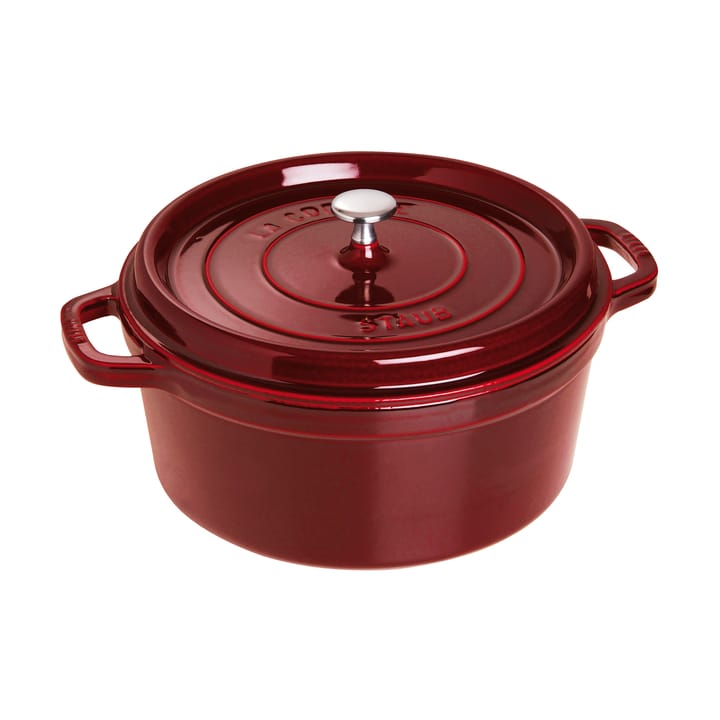 Staub La Cocotte rund gryde støbejern 6,7 L - Grenadine rød - STAUB