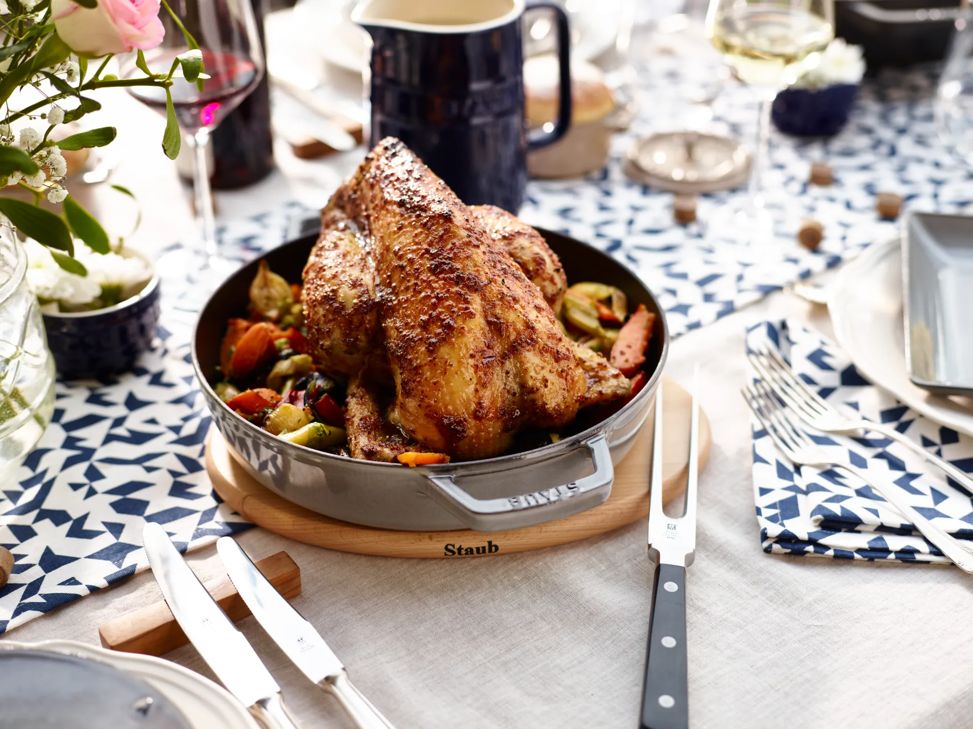 Staub magnetisk bordskåner oval bøg, 29 cm STAUB