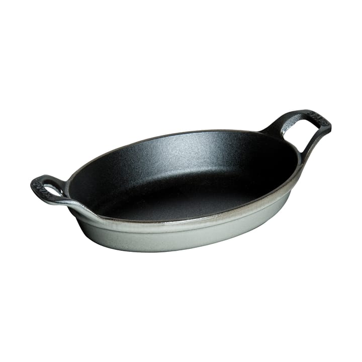 Staub oval ovnfast form støbejern 15 cm - Grafitgrå - STAUB