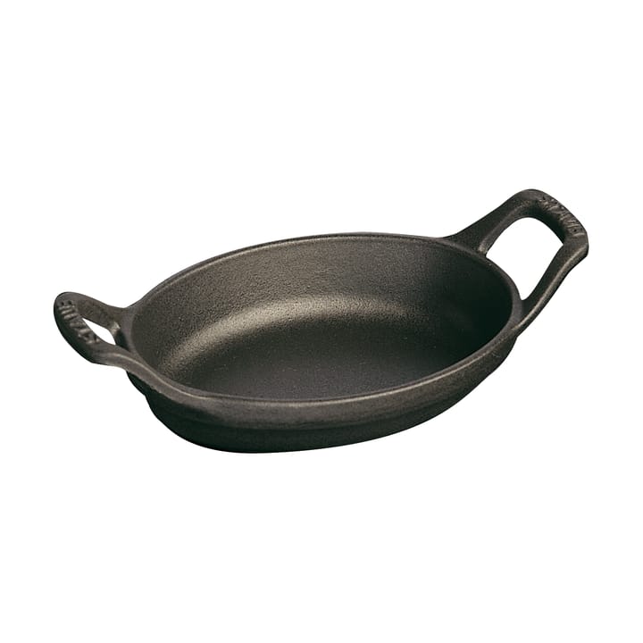 Staub oval ovnfast form støbejern 15 cm - Sort - STAUB