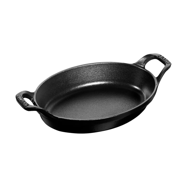Staub oval ovnfast form støbejern 28 cm - Sort - STAUB