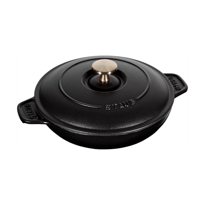 Staub ovnfast form støbejern med låg rund Ø20 cm - Sort - STAUB