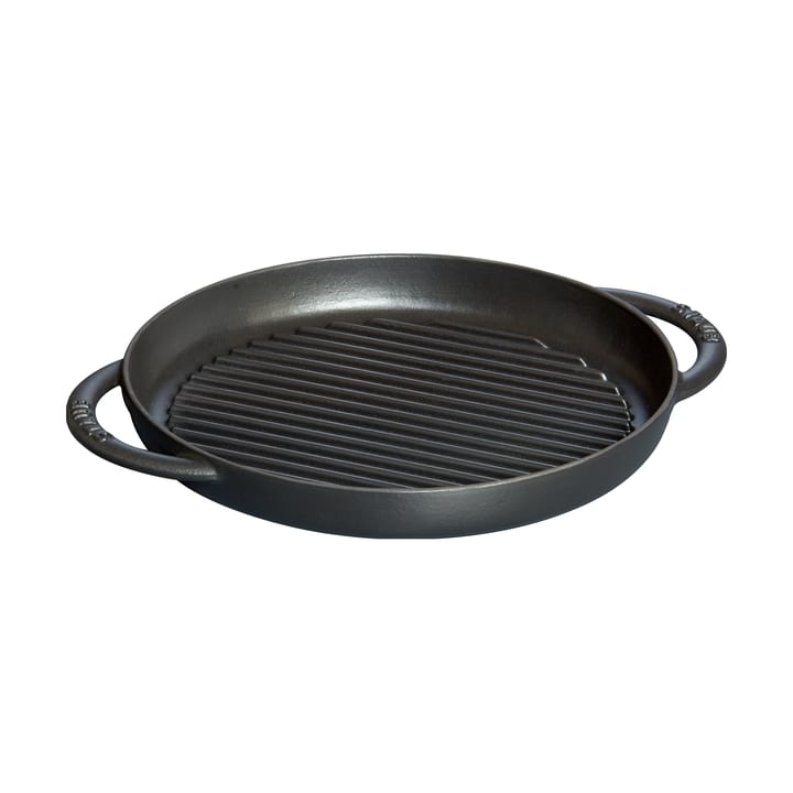 Staub Pure grillpande støbejern rund sort - Ø26 cm - STAUB