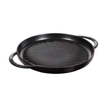 Staub Pure grillpande støbejern rund sort - Ø30 cm - STAUB