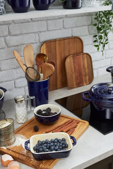 Staub rektangulær ovnform 14x11 cm - Blå - STAUB