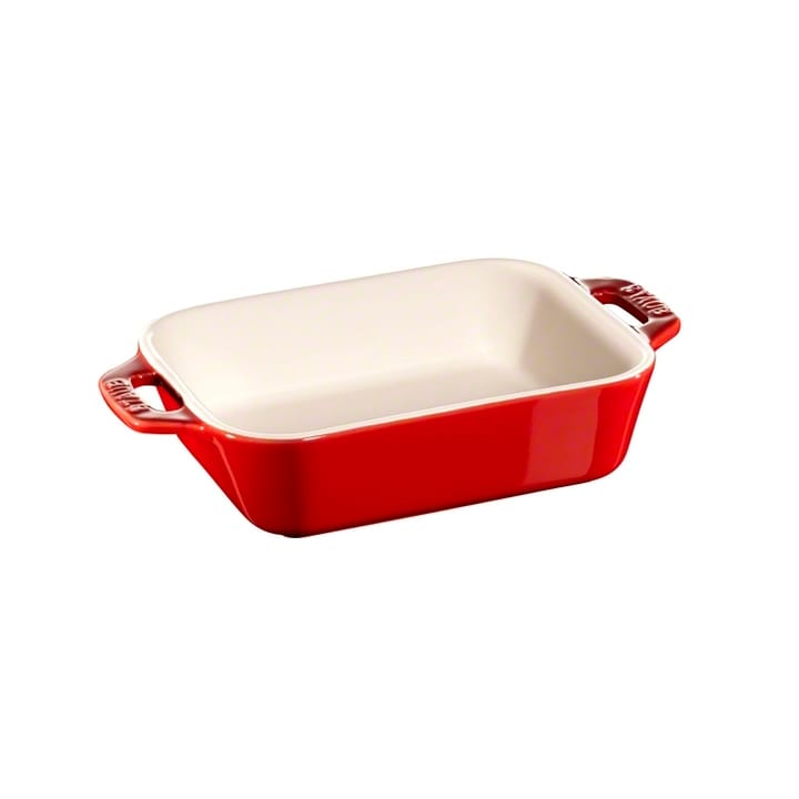 Staub rektangulær ovnform 14x11 cm - Rød - STAUB