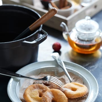 Staub rund gryde høj model 4,8 L - Mat sort - STAUB