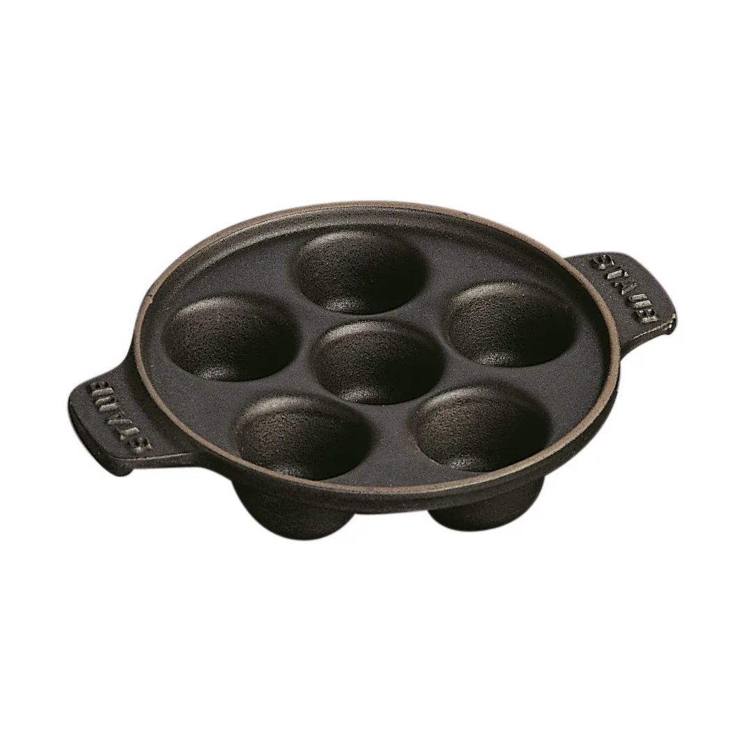 Staub snegletallerken støbejern Ø14 cm, Sort STAUB