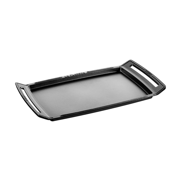 Staub Teppanyaki stegeplade med håndtag 38x25 cm - Sort - STAUB