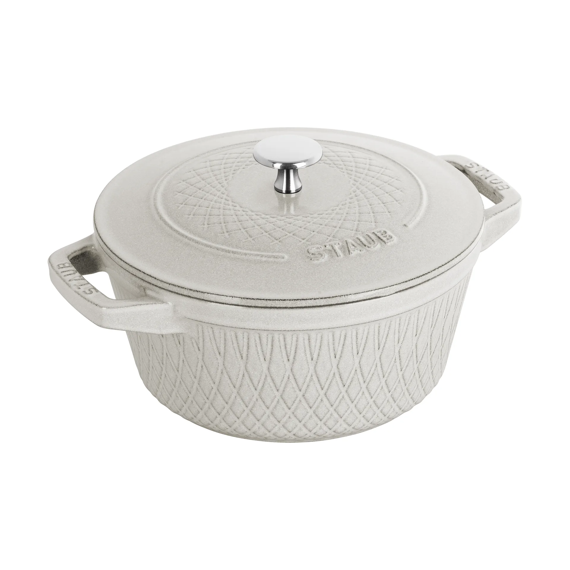 Staub Twister La Cocotte gryde 4 L, White truffle STAUB