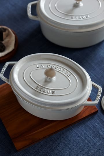 Staub White Truffle gryde oval - 2,35 L - STAUB