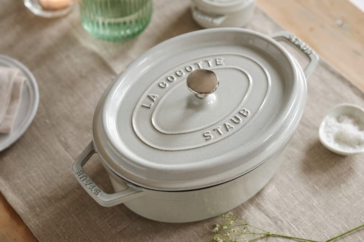 Staub White Truffle gryde oval, 4,2 L STAUB