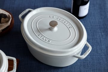 Staub White Truffle gryde oval - 8 L - STAUB
