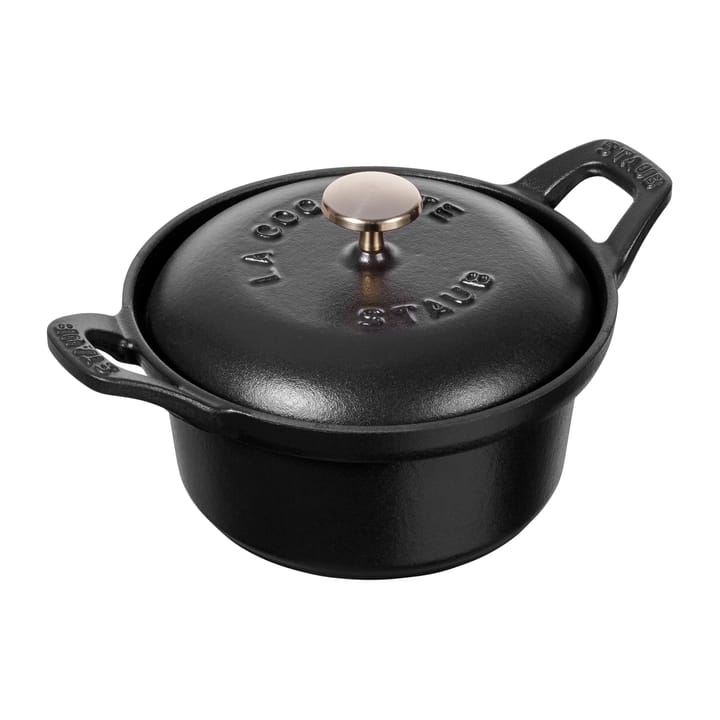 Vintage La Coquette gryde rund 0,5 L - Sort - STAUB