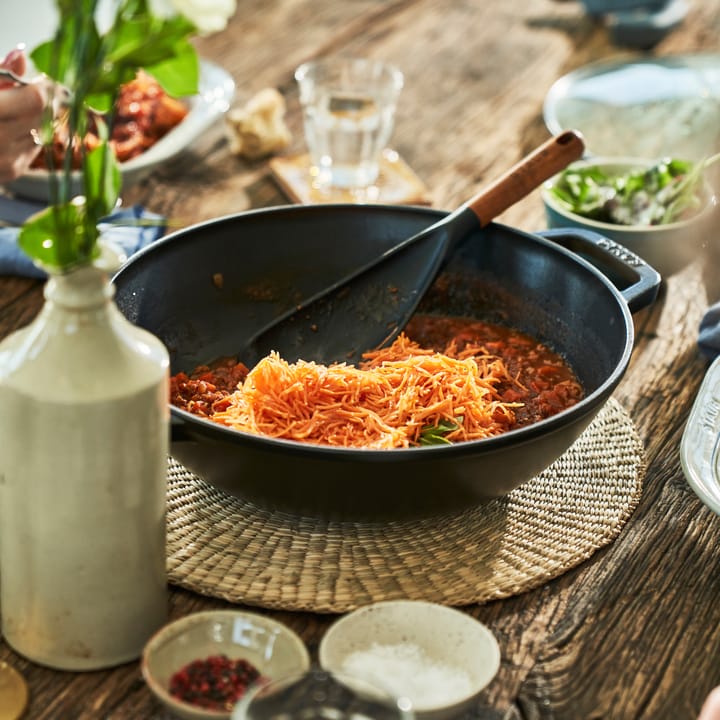 Wok med glaslåg Ø30 cm 4,4 L, Sort STAUB